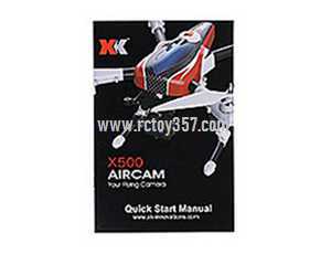 RCToy357.com - XK X500 X500-A RC Quadcopter toy Parts English manual book