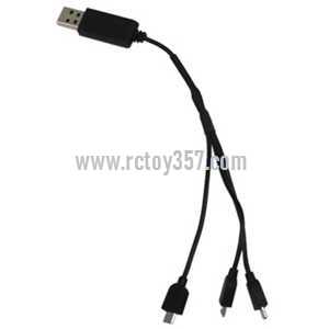 RCToy357.com - FQ777 FQ35 FQ35C FQ35W RC Drone toy Parts 1 For 3 USB Charger