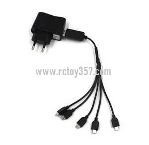 RCToy357.com - VISUO XS812 RC Quadcopter toy Parts Charger head + USB charger(1 charge 5) - Click Image to Close