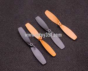 RCToy357.com - Yi Zhan YiZhan X4 RC Quadcopter toy Parts Blades set[Yellow Black]